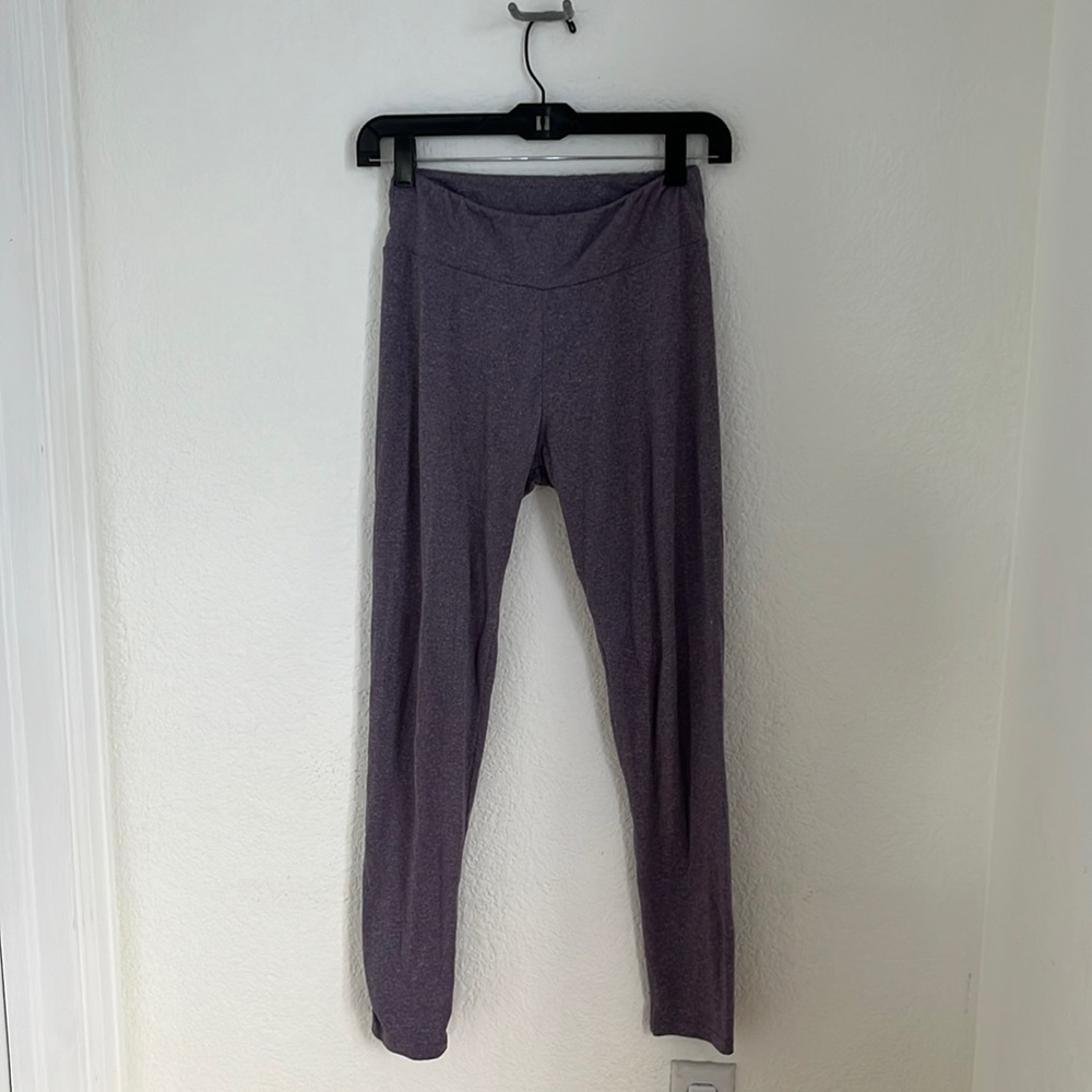 LuLaRoe High Waisted Purple Leggings- OS Solid - Butter Soft!